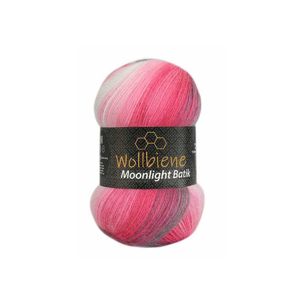 Pink, Twine/Thread/Cord, Art & School, Wollbiene, Moonlight Batik, Acrylic & Wool, Yarn, 5100, Pink & Rose, 733072